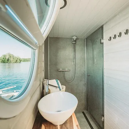 보트호텔 Ahoiwerder Hausboot Havelzauber Fuehrerscheinfrei *